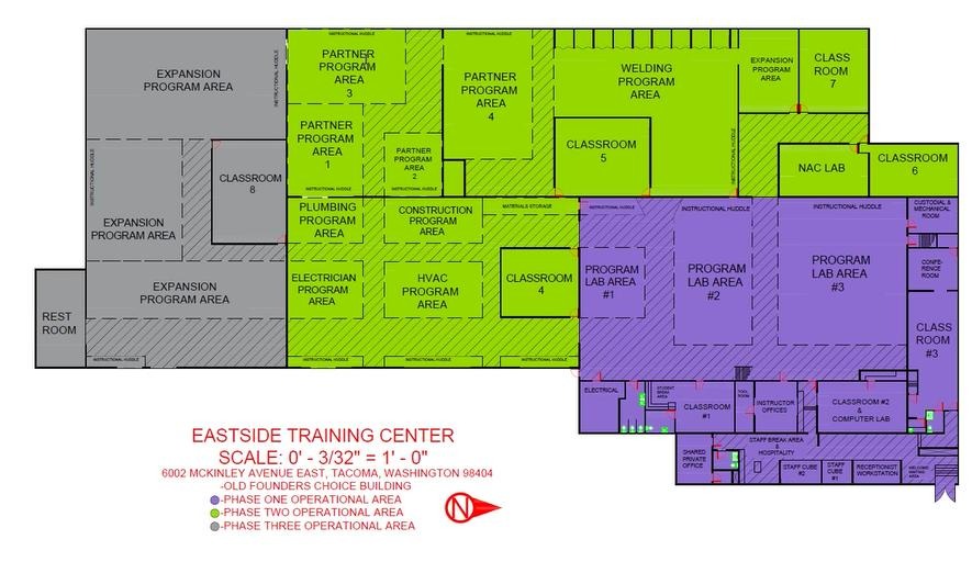 Getting to The Eastside Training Center Clover Park Technical College